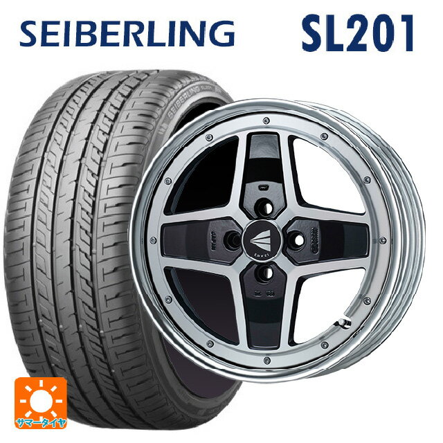 ミツビシ デリカミニ(FF車)(B3系)用 165/55R15 75V セイバーリング セイバーリング SL201(ブリヂストン工場生産） エンケイ ネオクラシック アパッチ2 マシニングブラック 新品サマータイヤホイール 4本セット