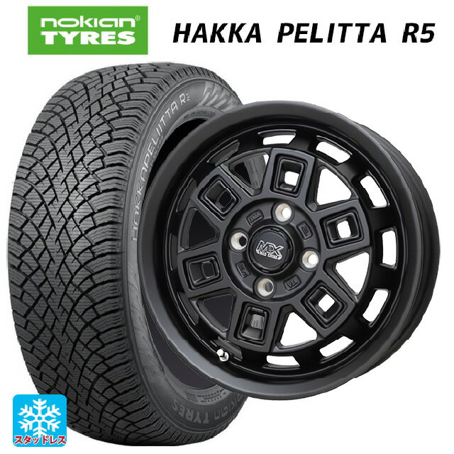 175/65R14 82R ノキアン ハッカペリッタR5 ホットスタッフ マッドクロス アイヴァー MTBK 14-5J 国産車用 スタッドレスタイヤホイール4本セット