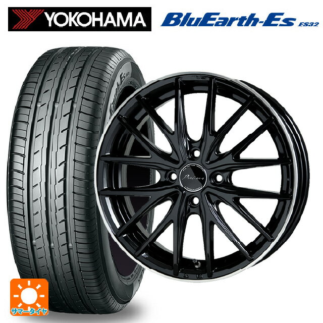 【6/15〜16限定 全品P5倍＆クーポン】185/60R15 84H ヨコハマ ブルーアースEs ES32 # ホットスタッフ プレシャス アスト M1 BK/リムP 15-5.5J 国産車用 サマータイヤホイール4本セット