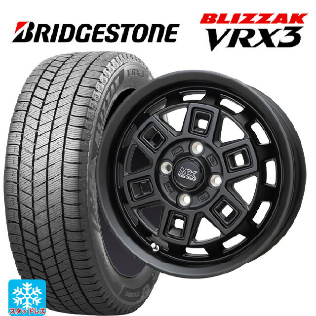 165/65R14 79Q ブリヂストン ブリザック VRX3 正規品 # ホットスタッフ マッドクロス アイヴァー MTBK 14-5J 国産車用 スタッドレスタイヤホイール4本セット