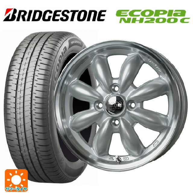 【6/15〜16限定 全品P5倍＆クーポン】165/55R15 75V ブリヂストン エコピア NH200C(数量限定) 正規品 # ホットスタッフ ララパーム カップ2 S/リムP 15-4.5J 国産車用 サマータイヤホイール4本セット