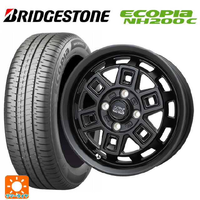 165/65R14 79S ブリヂストン エコピア NH200C 正規品 ホットスタッフ マッドクロス アイヴァー MTBK 14-5J 国産車用 サマータイヤホイール4本セット