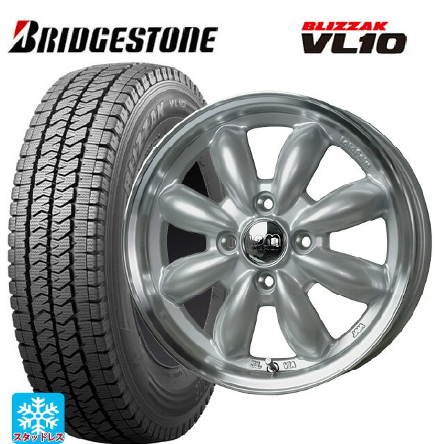 2024年製 145/80R12 80/78N ブリヂストン ブリザック VL10 正規品 ホットスタッフ ララパーム カップ2 S/リムP 12-4J 国産車用 スタッドレスタイヤホイール4本セット
