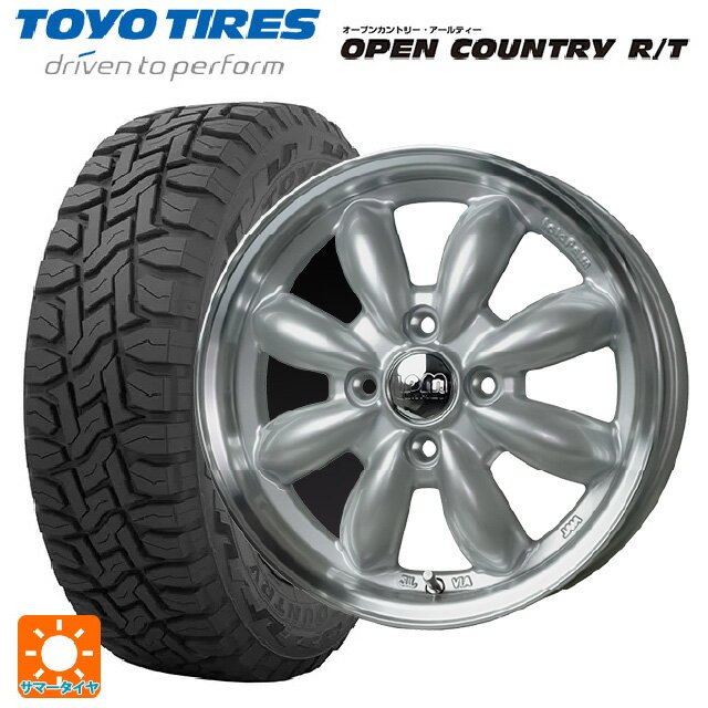 【6/11 1:59迄 全品ポイント5倍】145/80R12 80/78N トーヨー オープンカントリー RT ブラックレター # ホットスタッフ ララパーム カップ2 S/リムP 12-4J 国産車用 サマータイヤホイール4本セット