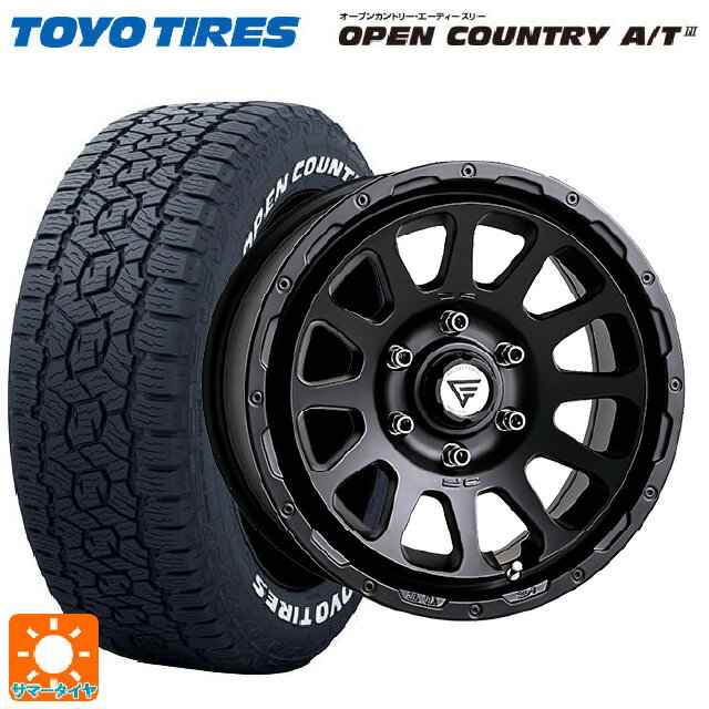 在庫有 トヨタ ランドクルーザー250(250系)用 265/60R20 112H トーヨー オープンカントリー AT3 ホワイトレター # エクシズルライン デルタフォース オーバル FF サテンブラック 新品サマータイヤホイール 4本セット