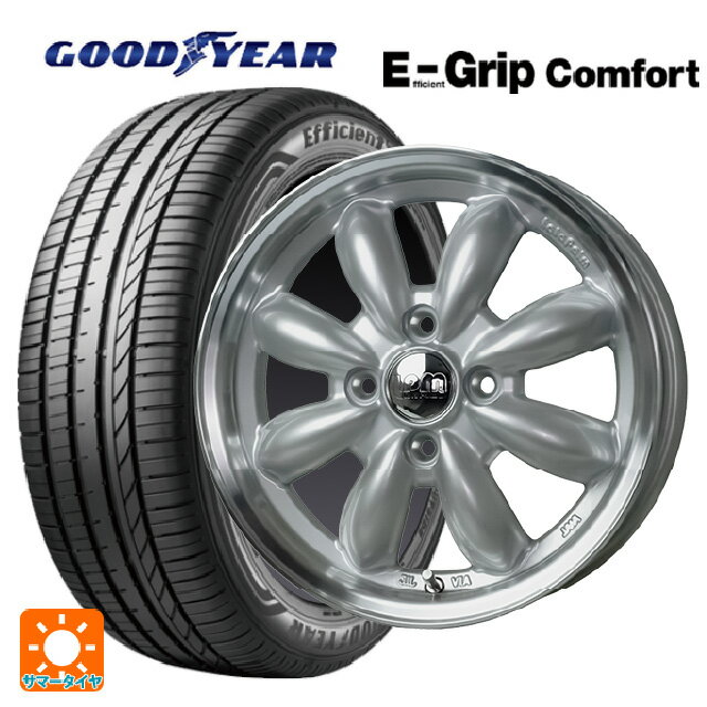 【6/15〜16限定 全品P5倍＆クーポン】165/55R15 75V グッドイヤー エフィシェントグリップ コンフォート # ホットスタッフ ララパーム カップ2 S/リムP 15-4.5J 国産車用 サマータイヤホイール4本セット