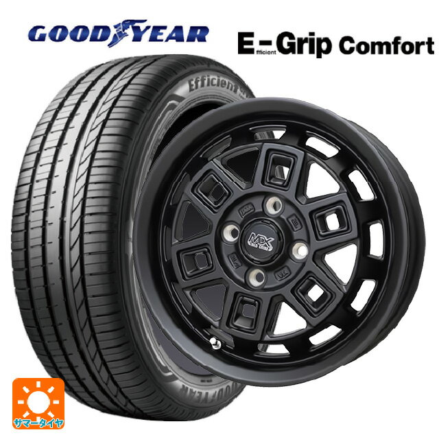ミツビシ デリカミニ(FF車)(B3系)用 165/55R15 75V グッドイヤー エフィシェントグリップ コンフォート ホットスタッフ マッドクロス アイヴァー MTBK 新品サマータイヤホイール 4本セット