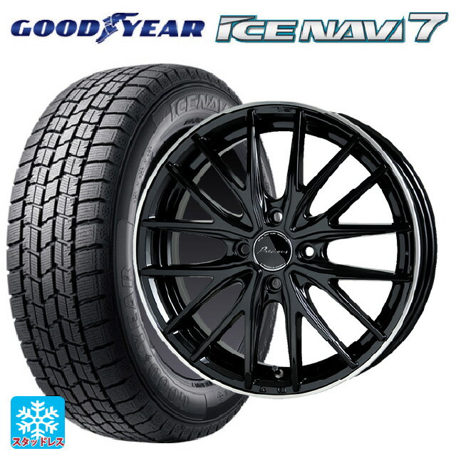 【6/15〜16限定 全品P5倍＆クーポン】2024年製 175/65R15 84Q グッドイヤー アイスナビ7(数量限定) ホットスタッフ プレシャス アスト M1 BK/リムP 15-5.5J 国産車用 スタッドレスタイヤホイール4本セット