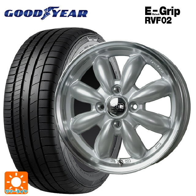 【6/15〜16限定 全品P5倍＆クーポン】155/65R14 75H グッドイヤー エフィシェントグリップ RVF02 ホットスタッフ ララパーム カップ2 S/リムP 14-4.5J 国産車用 サマータイヤホイール4本セット