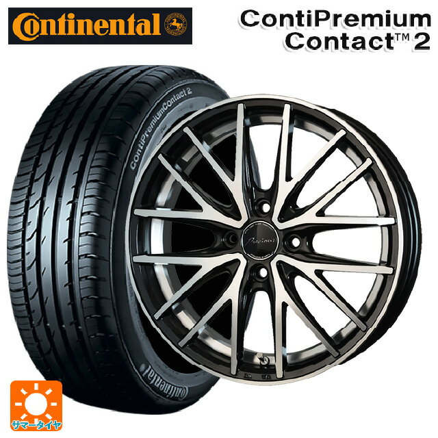 【6/15〜16限定 全品P5倍＆クーポン】185/60R15 84H コンチネンタル コンチプレミアムコンタクト 2 正規品 ホットスタッフ プレシャス アスト M1 (数量限定) MB/P 15-5.5J 国産車用 サマータイヤホイール4本セット