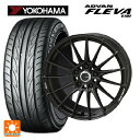 スズキ スイフトスポーツ(ZC33S)用 215/35R18 84W XL ヨコハマ アドバン フレバ V701 正規品 共豊 エンケイチューニングFC01 セミグロスブラック×ロゴレーザーエッジング 新品サマータイヤホイール 4本セット