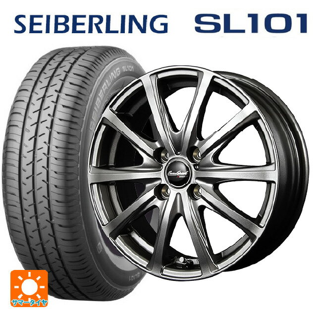 【6/15〜16限定 全品P5倍＆クーポン】165/65R14 79S セイバーリング セイバーリング SL101(ブリヂストン工場生産） エムアイディー MIDホイール V25 メタリックグレー 14-5.5J 国産車用 サマータイヤホイール4本セット