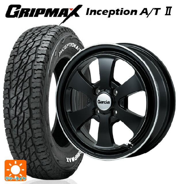 【5/27 1:59迄 最大3万円OFFクーポン】145/80R12 80/78N グリップマックス インセプション A/T2 ホワイトレター エムアイディー ガルシア ダラス6 セミグロスブラック/デュアルポリッシュ 12-4J 国産車用 サマータイヤホイール4本セット