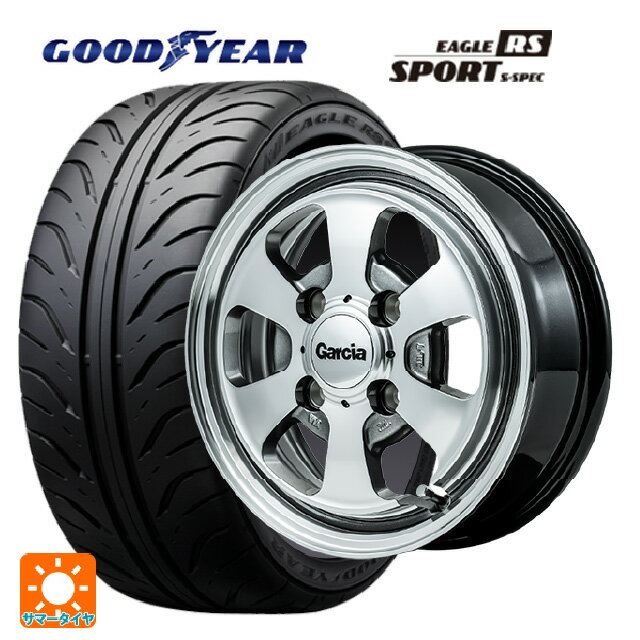 【6/22 20時〜 全品P5倍＆クーポン】165/55R14 72V グッドイヤー イーグル RS スポーツ S-スペック エムアイディー ガルシア ダラス6 ポリッシュ/ライングレー 14-4.5J 国産車用 サマータイヤホイール4本セット