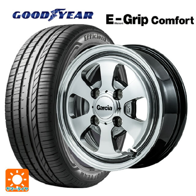 【6/22 20時〜 全品P5倍＆クーポン】165/55R14 72V グッドイヤー エフィシェントグリップ コンフォート エムアイディー ガルシア ダラス6 ポリッシュ/ライングレー 14-4.5J 国産車用 サマータイヤホイール4本セット