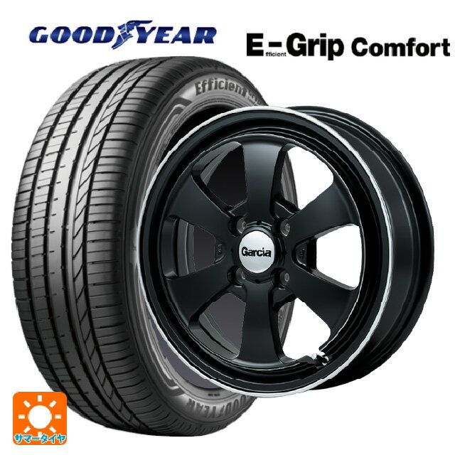 165/50R15 73V グッドイヤー エフィシェントグリップ コンフォート エムアイディー ガルシア ダラス6 セミグロスブラック/デュアルポリッシュ 15-4.5J 国産車用 サマータイヤホイール4本セット