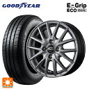 【10/27 10:59迄 全品P5倍&クーポン】165/55R14 72V グッドイヤー エフィシェントグリップ エコ EG02 エムアイディー MIDホイール SQ27 メタリックシルバー 14-4.5J 国産車用 サマータイヤホイール4本セット