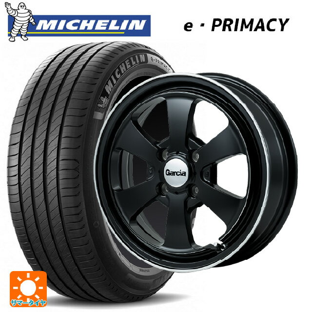 【6/15〜16限定 全品P5倍＆クーポン】165/55R15 79V XL ミシュラン Eプライマシー 正規品 エムアイディー ガルシア ダラス6 セミグロスブラック/デュアルポリッシュ 15-4.5J 国産車用 サマータイヤホイール4本セット