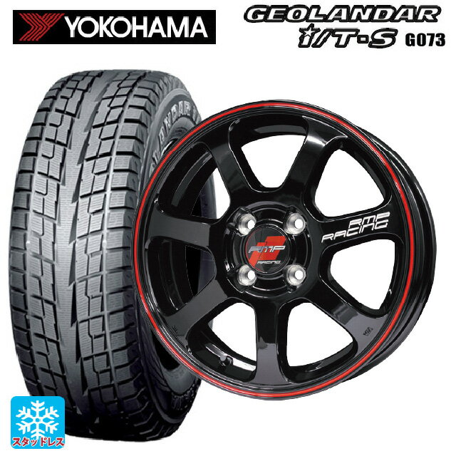 ホンダ ZR-V(RZ4)用 215/60R17 96Q ヨコハマ ジオランダー ITS G073 RMPレーシング R07 ブラック/リムレッドライン 新品スタッドレスタイヤホイール 4本セット