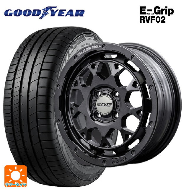 165/55R15 75V グッドイヤー エフィシェントグリップ RVF02 レイズ チームデイトナ M9+ スペックm AOJ 15-5J 国産車用 サマータイヤホイール4本セット