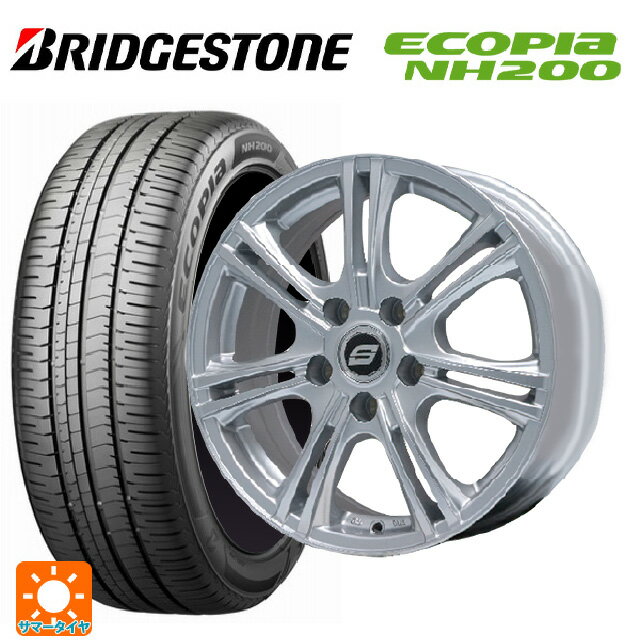 2023年製 215/45R18 93W XL ブリヂストン エコピア NH200 正規品 # エルベ SW7 メタリックシルバー 18-7.5J 国産車用 サマータイヤホイール4本セット