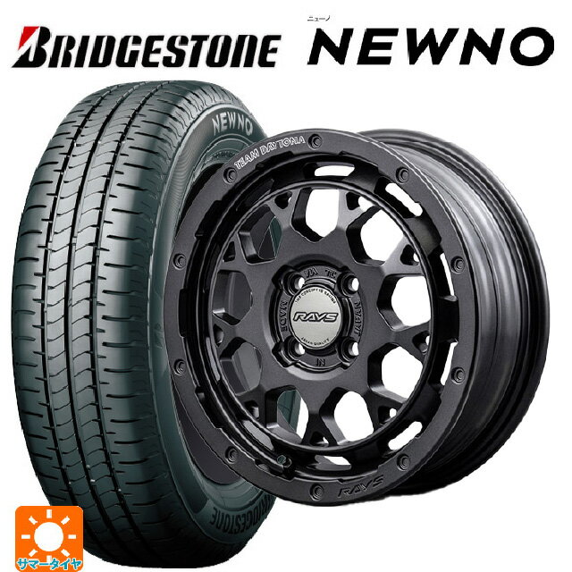 【6/15〜16限定 全品P5倍＆クーポン】165/50R15 73V ブリヂストン ニューノ 正規品 # レイズ チームデイトナ M9+ スペックm AOJ 15-5J 国産車用 サマータイヤホイール4本セット