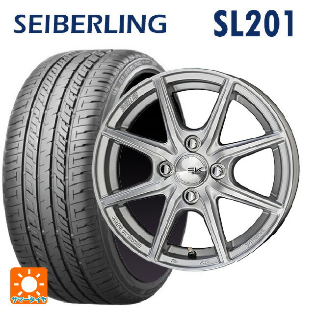 【6/22 20時〜 全品P5倍＆クーポン】205/60R16 92H セイバーリング セイバーリング SL201(ブリヂストン工場生産） 共豊 ザインEK シャインシルバー 16-6.5J 国産車用 サマータイヤホイール4本セット