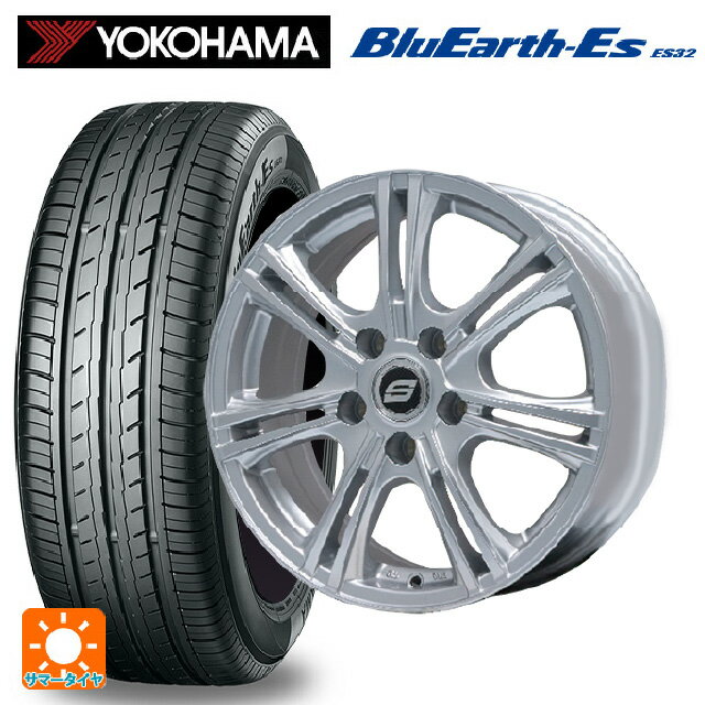 225/40R18 92W ヨコハマ ブルーアースEs ES32 エルベ SW7 メタリックシルバー 18-7.5J 国産車用 サマータイヤホイール4本セット