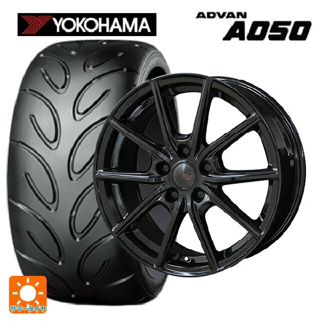 【6/20限定 全品P5倍＆クーポン】165/55R14 72V ヨコハマ アドバン A050 コンパウンド G/S 正規品 共豊 ザインEK # ソリッドブラック 14-4.5J 国産車用 サマータイヤホイール4本セット