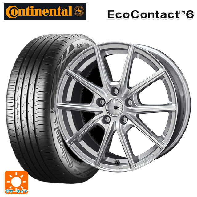 【6/22 20時〜 全品P5倍＆クーポン】165/70R14 85T XL コンチネンタル エココンタクト 6 正規品 共豊 ザインEK シャインシルバー 14-5.5J 国産車用 サマータイヤホイール4本セット
