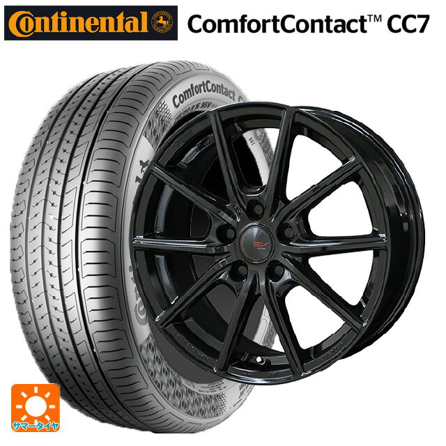 【6/15〜16限定 全品P5倍＆クーポン】165/65R14 79T コンチネンタル コンフォートコンタクト CC7 正規品 共豊 ザインEK ソリッドブラック 14-5.5J 国産車用 サマータイヤホイール4本セット