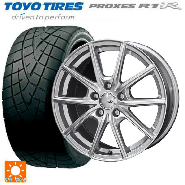 【6/22 20時〜 全品P5倍＆クーポン】165/55R14 72V トーヨー プロクセス R1R 共豊 ザインEK # シャインシルバー 14-4.5J 国産車用 サマータイヤホイール4本セット