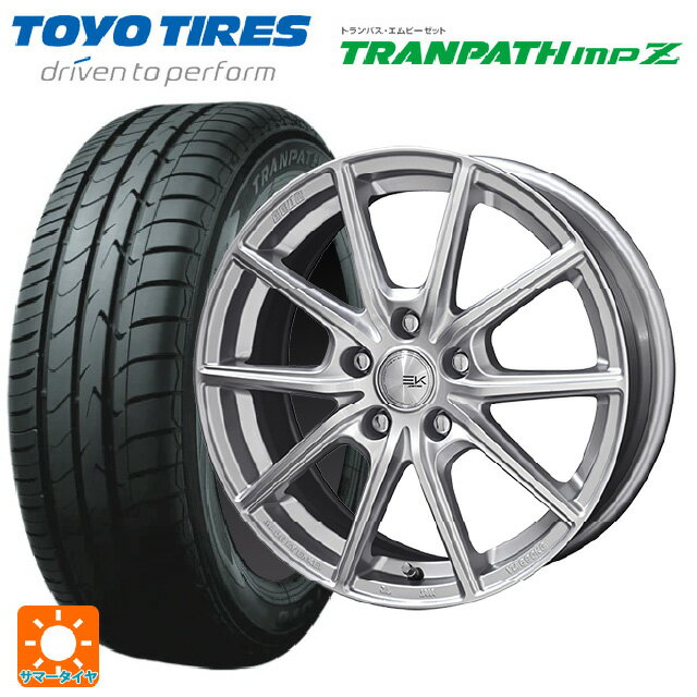 【6/22 20時〜 全品P5倍＆クーポン】175/65R14 82H トーヨー トランパス MPZ 共豊 ザインEK シャインシルバー 14-5.5J 国産車用 サマータイヤホイール4本セット