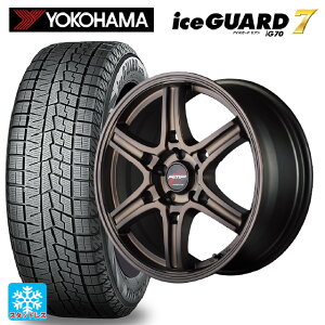 225/60R18 100Q ヨコハマ アイスガード7(IG70) マルカサービス アールエムピーレーシング R60 ハイブリッドブロンズ 18-7.5J 国産車用 スタッドレスタイヤホイール4本セット