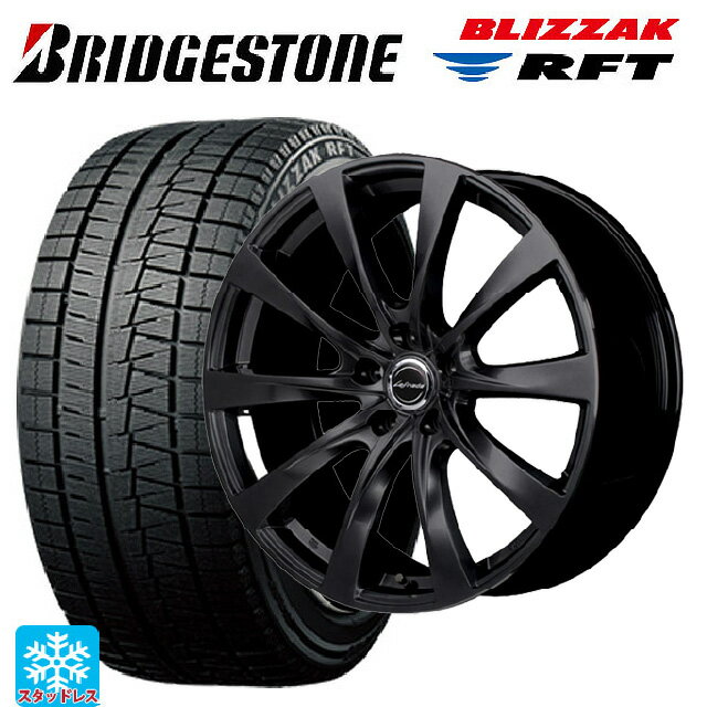 【6/22 20時〜 全品P5倍＆クーポン】レクサス NX(20系)用 235/60R18 103Q RFT ブリヂストン ブリザック RFT 正規品 エムアイディー レフィナーダ モーション2 ブラックエディション(数量限定仕様） # セミグロスブラック 新品スタッドレスタイヤホイール 4本セット