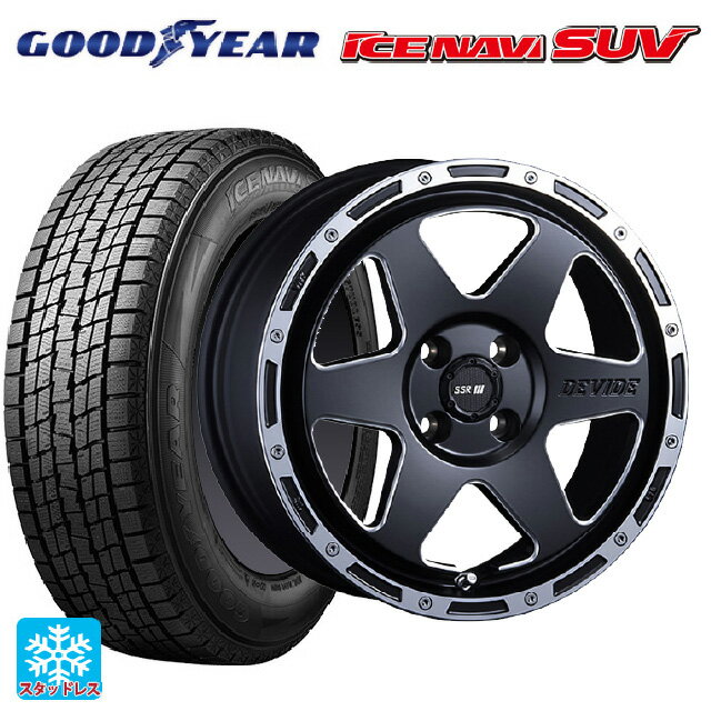 【6/15〜16限定 全品P5倍＆クーポン】2024年製 215/70R16 100Q グッドイヤー アイスナビ SUV タナベ SSR ディバイド TR-6 フラットブラックポリッシュ 16-6.5J 国産車用 スタッドレスタイヤホイール4本セット