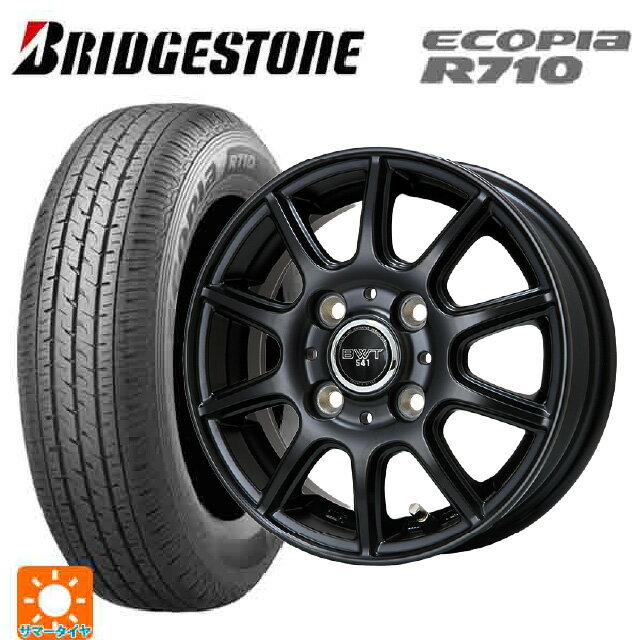 145/80R12 80/78N ブリヂストン エコピア R710 正規品 ビックウェイ BWT541 # MB 12-4J 国産車用 サマータイヤホイール4本セット