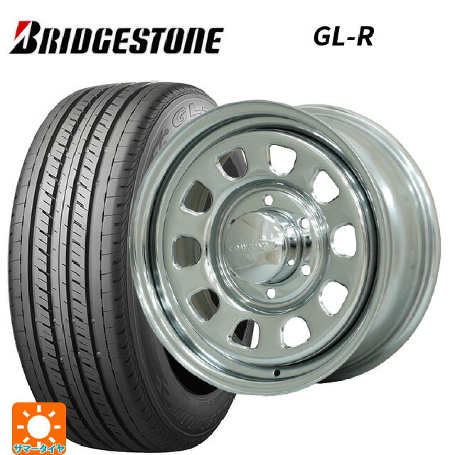 215/65R16 109/107R ブリヂストン GL-R 正規品 モリタ デイトナズ クローム 16-6.5J 国産車用 サマータイヤホイール4本セット