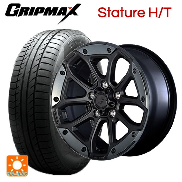 【6/11 1:59迄 全品ポイント5倍】レクサス LBX(10系)用 225/60R17 99H グリップマックス スタチャーHT ブラックレター ジェプセン MJCR216 フラットブラック/TMC 新品サマータイヤホイール 4本セット