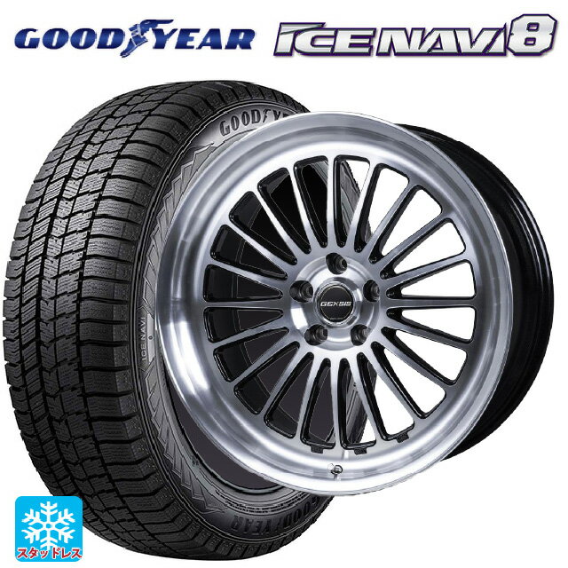 245/40R19 98Q XL グッドイヤー アイスナビ8 # ジャパン三陽 モンツァ ジェクシス GF020 PBK 19-8J 国産車用 スタッドレスタイヤホイール4本セット