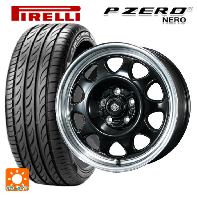 215/45R17 91Y XL ピレリ P-ZERO ネロ 正規品 トピー ランドフット SWZ グロスブラックリムポリッシュ 17-7J 国産車用 サマータイヤホイール4本セットのサムネイル