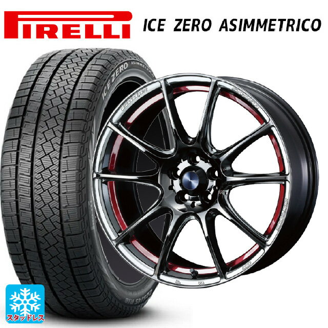 スバル レヴォーグ(VN系)用 245/40R18 97H XL ピレリ アイスゼロ アシンメトリコ 正規品 ウェッズ ウェッズスポーツ SA25R RLC 新品スタッドレスタイヤホイール 4本セット