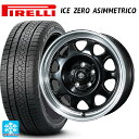 スバル レヴォーグ(VN系)用 2024年製 215/50R17 95H XL ピレリ アイスゼロ アシンメトリコ 正規品 トピー ランドフット SWZ グロスブラックリムポリッシュ 新品スタッドレスタイヤホイール 4本セット(2)