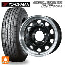 【4/19〜20限定 最大3万円OFFクーポン】スズキ ジムニーノマド(JC74W)用 195/80R15 107/105L ヨコハマ ジオランダー H/T G056 ホワイトレター 正規品 トピー ランドフット SWZ グロスブラックリムポリッシュ 新品サマータイヤホイール 5本セット(2)