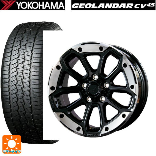 【10/14 20時〜最大3万円OFFクーポン】トヨタ プリウス(60系)用 195/65R16 92H ヨコハマ ジオランダー CV G058 正規品 ジェプセン MJCR216 DMC/グロスブラック 新品サマータイヤホイール 4本セット
