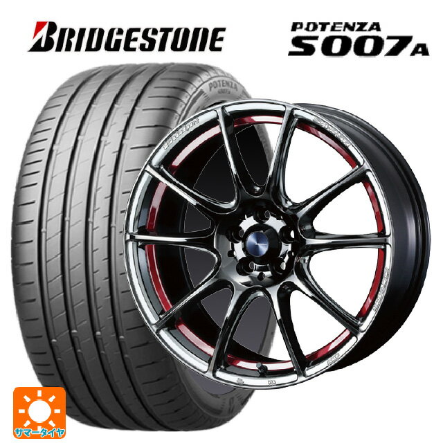 【6/22 20時〜 全品P5倍＆クーポン】245/40R18 97Y XL ブリヂストン ポテンザ S007A 正規品 ウェッズ ウェッズスポーツ SA25R RLC 18-8J 国産車用 サマータイヤホイール4本セット