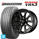 2024年製 225/65R17 102Q ブリヂストン ブリザック VRX3 正規品 # ジェプセン MJCR216 ステルスブラック 17-8J 国産車用 スタッドレスタイヤホイール4本セット(2)