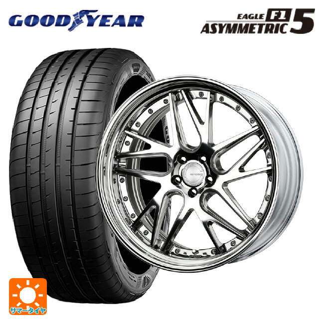 【6/22 20時〜 全品P5倍＆クーポン】225/35R19 88Y グッドイヤー イーグル F1 アシメトリック5 ワーク グノーシス CVX PP2 19-8J 国産車用 サマータイヤホイール4本セット