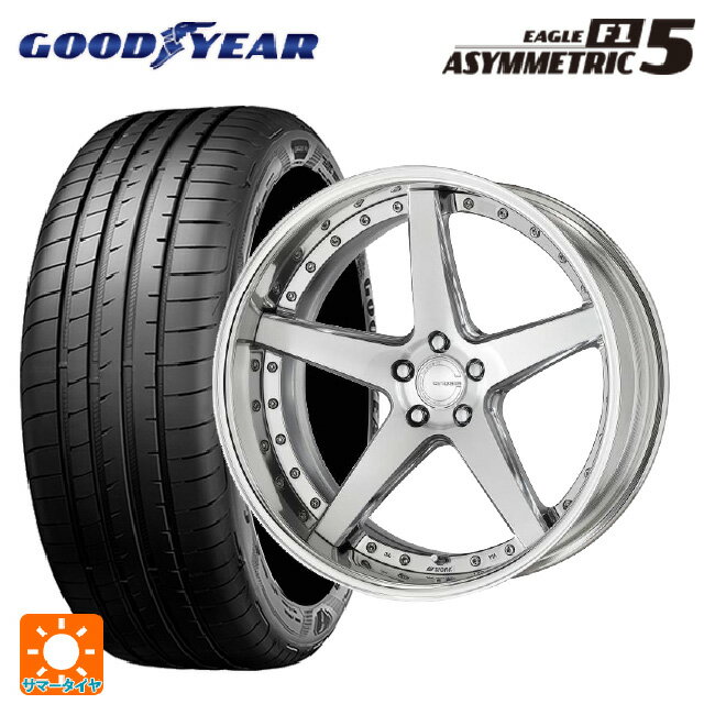 【6/22 20時〜 全品P5倍＆クーポン】225/35R19 88Y グッドイヤー イーグル F1 アシメトリック5 ワーク グノーシス CVF PBU 19-8J 国産車用 サマータイヤホイール4本セット