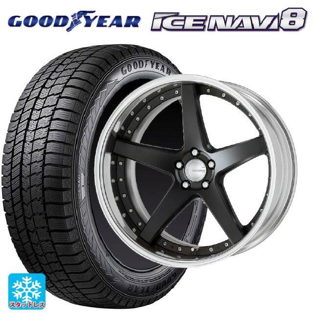 トヨタ アルファード(40系)用 225/55R19 99Q グッドイヤー アイスナビ8 # ワーク グノーシス CVF MBL 新品スタッドレスタイヤホイール 4本セット